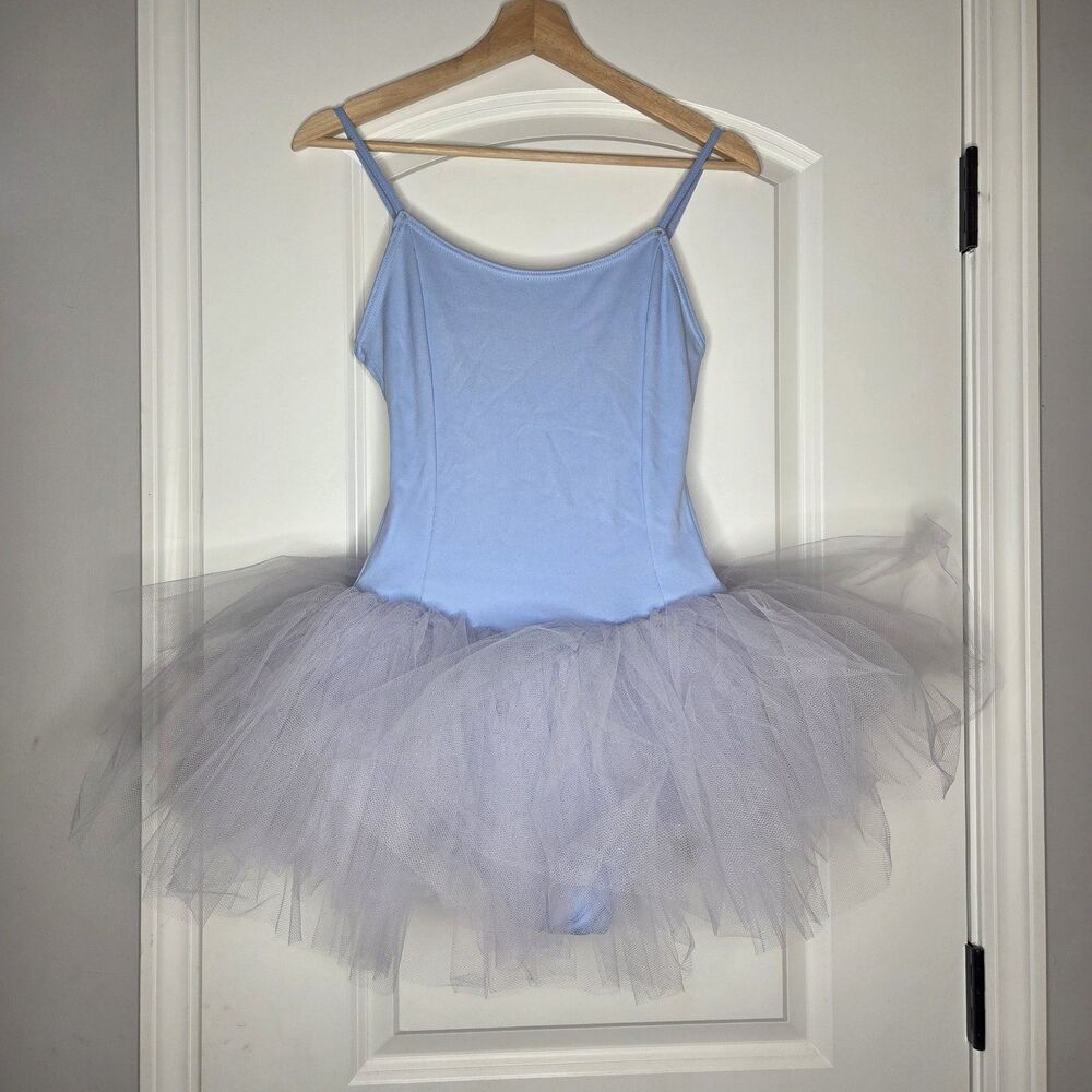Nonbranded Adult Womens Blue Leotard With Tutu Size Medium